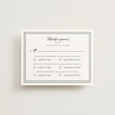 Multi-Event RSVP Cards