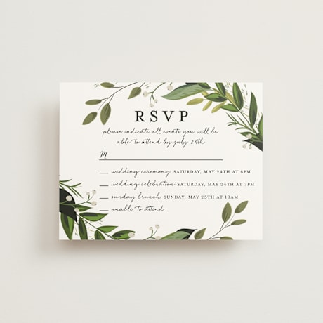 Multi-Event RSVP Cards