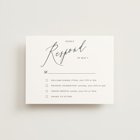 Multi-Event RSVP Cards