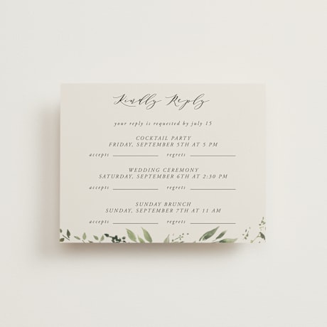 Multi-Event RSVP Cards