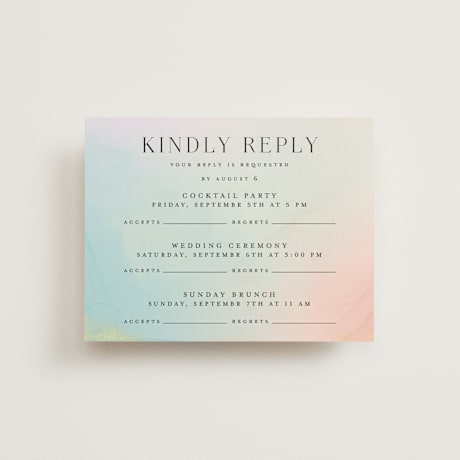 Multi-Event RSVP Cards