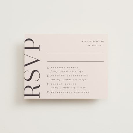 Multi-Event RSVP Cards