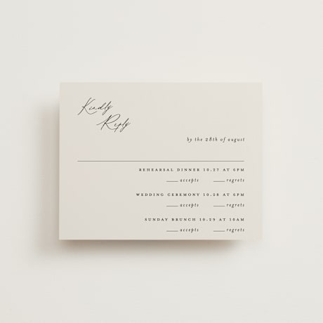 Multi-Event RSVP Cards