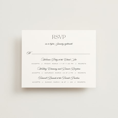 Multi-Event RSVP Cards