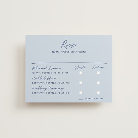 Multi-Event RSVP Cards