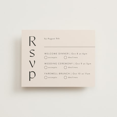 Multi-Event RSVP Cards
