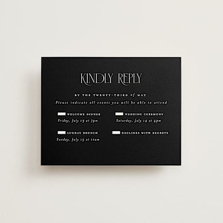 Multi-Event RSVP Cards