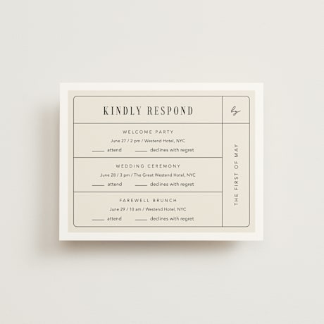 Multi-Event RSVP Cards
