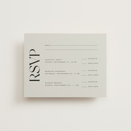 Multi-Event RSVP Cards