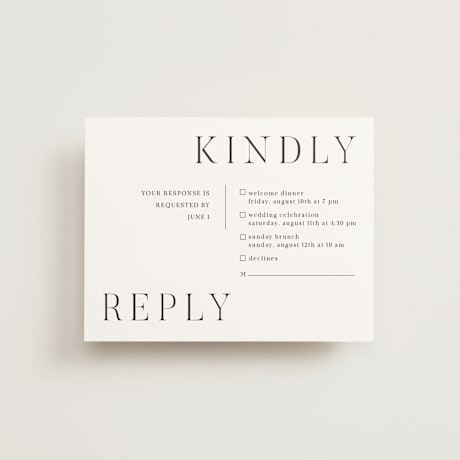 Multi-Event RSVP Cards