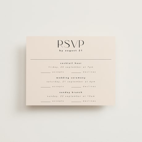 Multi-Event RSVP Cards