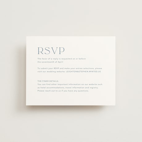 RSVP Online Enclosure Cards