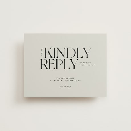 RSVP Online Enclosure Cards