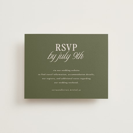 RSVP Online Enclosure Cards