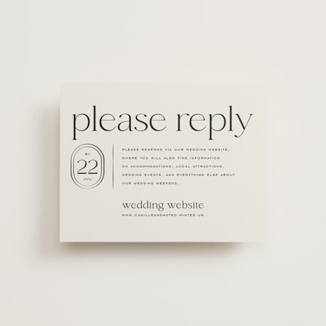 RSVP Online Enclosure Cards