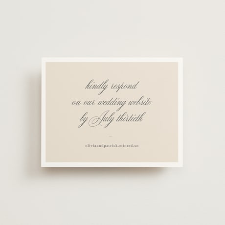 RSVP Online Enclosure Cards