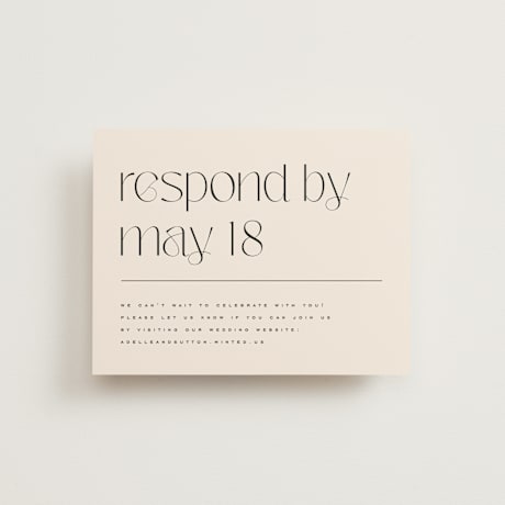 RSVP Online Enclosure Cards