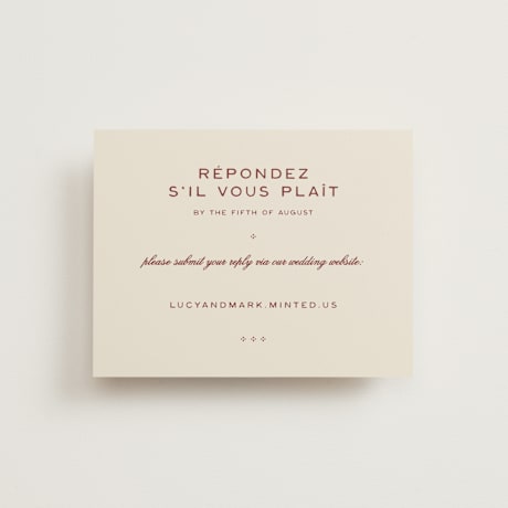 RSVP Online Enclosure Cards