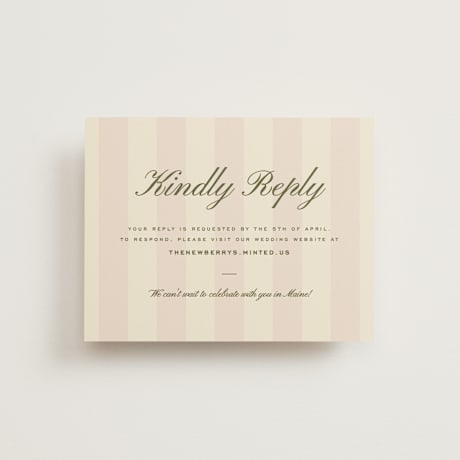 RSVP Online Enclosure Cards