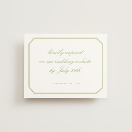 RSVP Online Enclosure Cards
