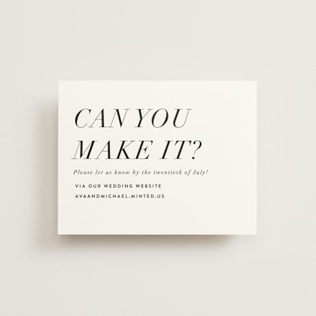 RSVP Online Enclosure Cards