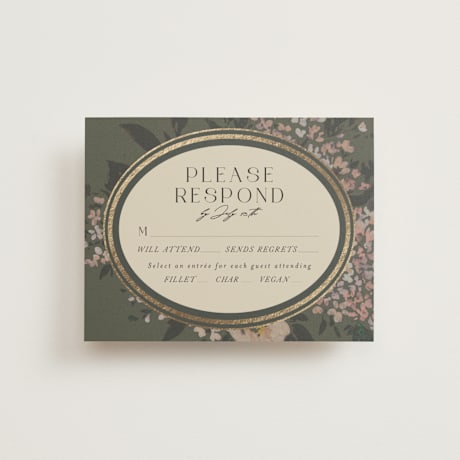 Foil-Pressed RSVP Cards