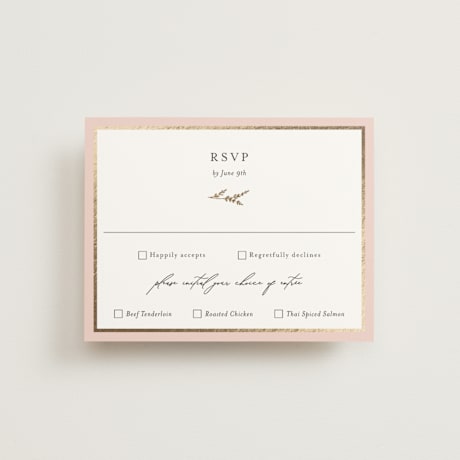 Foil-Pressed RSVP Cards