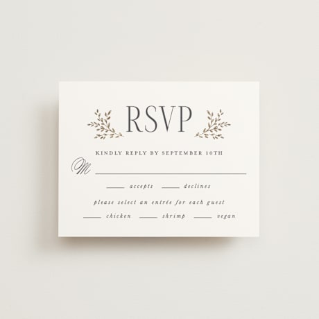 Foil-Pressed RSVP Cards