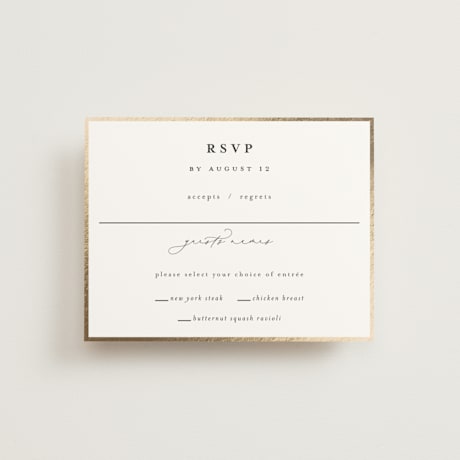 Foil-Pressed RSVP Cards