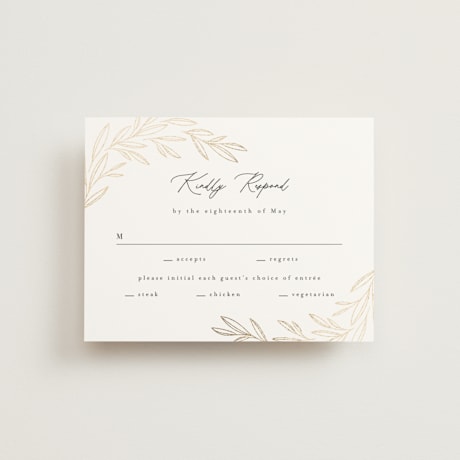 Foil-Pressed RSVP Cards