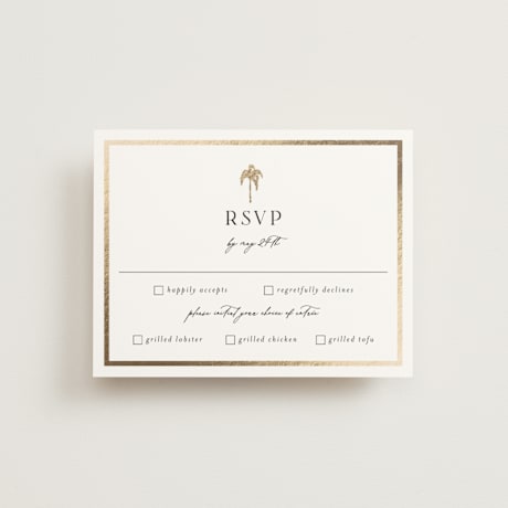 Foil-Pressed RSVP Cards