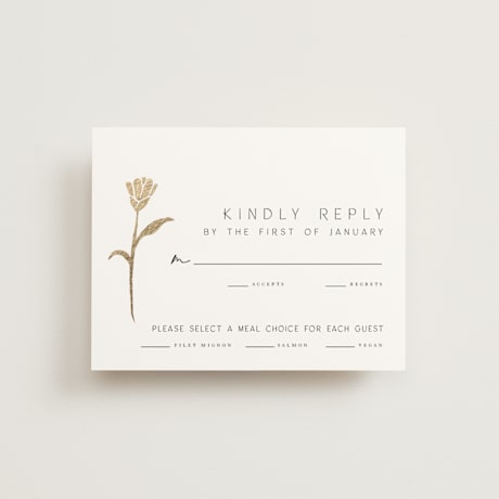 Foil-Pressed RSVP Cards