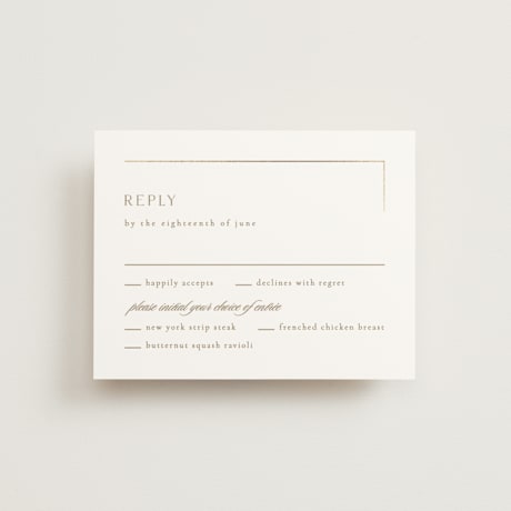 Foil-Pressed RSVP Cards