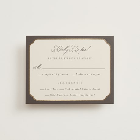 Foil-Pressed RSVP Cards