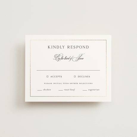 Foil-Pressed RSVP Cards