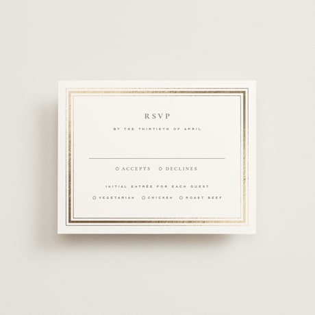 Foil-Pressed RSVP Cards