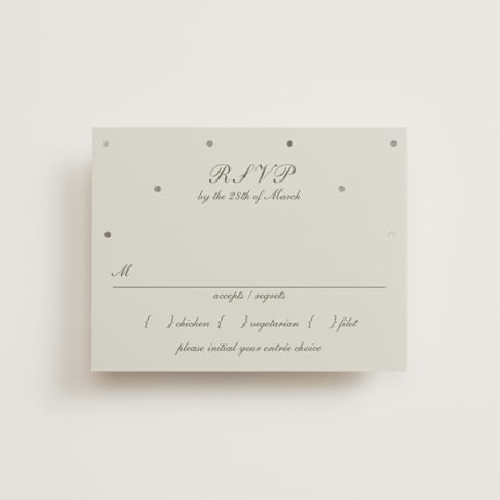 Foil-Pressed RSVP Cards