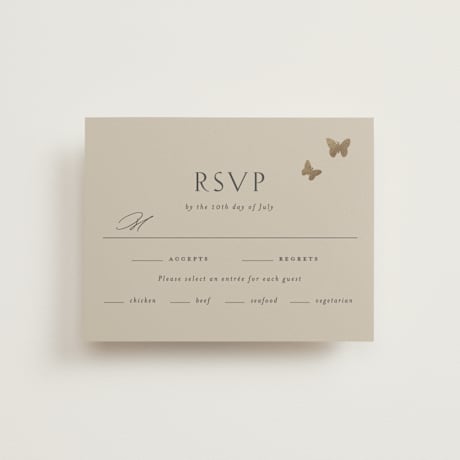 Foil-Pressed RSVP Cards