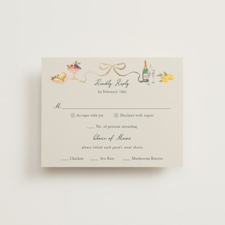 Foil-Pressed RSVP Cards