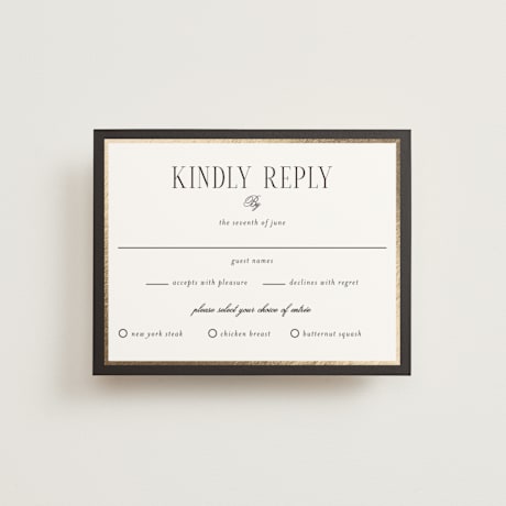 Foil-Pressed RSVP Cards
