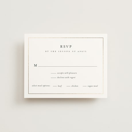 Foil-Pressed RSVP Cards