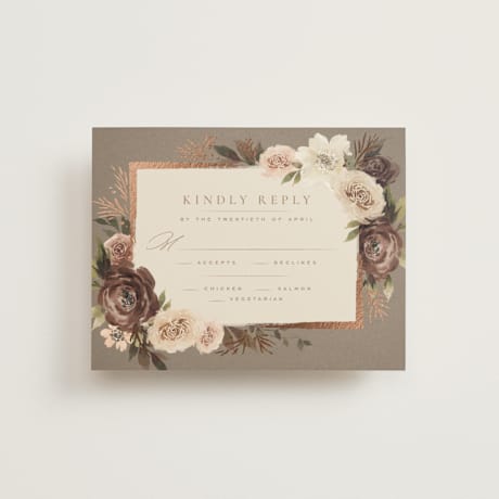 Foil-Pressed RSVP Cards
