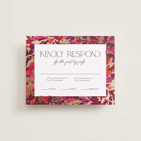 Foil-Pressed RSVP Cards