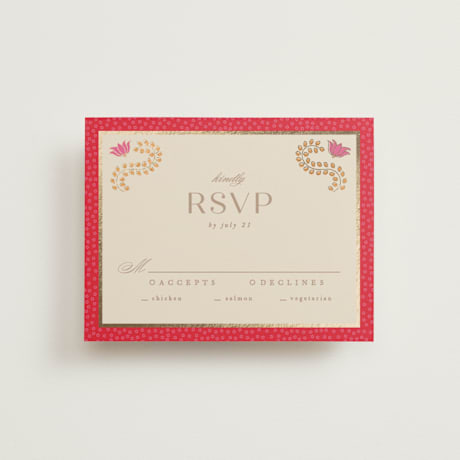 Foil-Pressed RSVP Cards