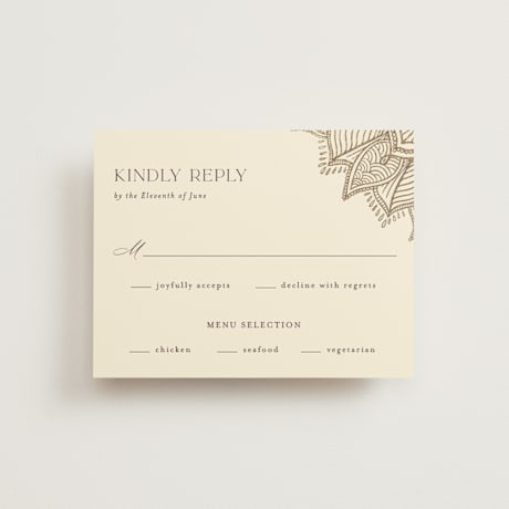 Foil-Pressed RSVP Cards
