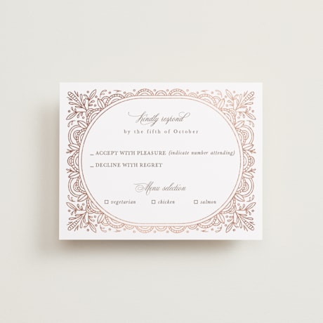 Foil-Pressed RSVP Cards