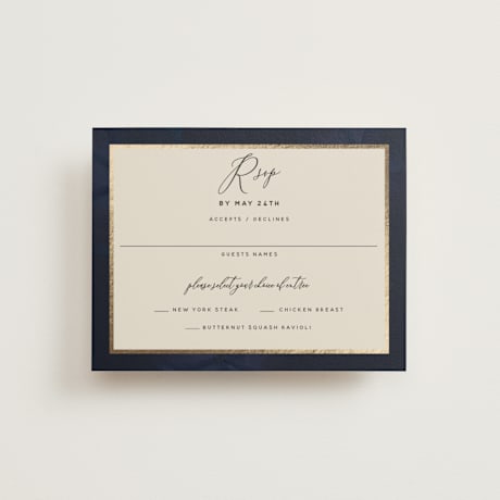 Foil-Pressed RSVP Cards