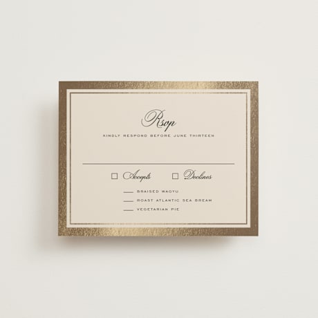 Foil-Pressed RSVP Cards