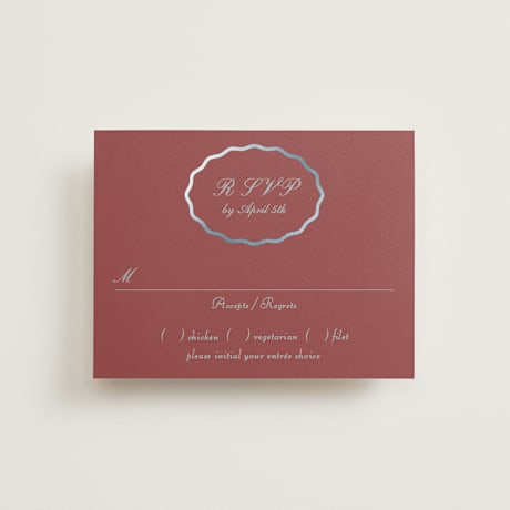 Foil-Pressed RSVP Cards