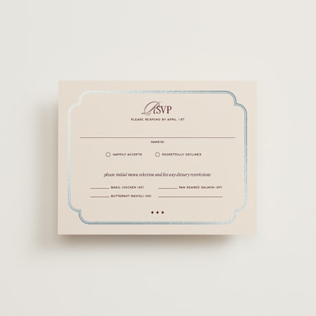 Foil-Pressed RSVP Cards